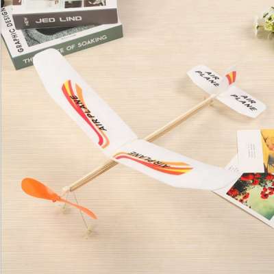 Single wing rubber band aircraft Diy children's educational toys