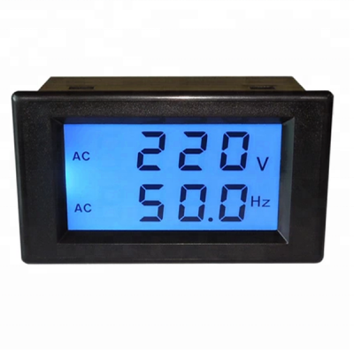 AC double Digital frequency meter LCD AC 80-300v Two-wire digital voltmeter