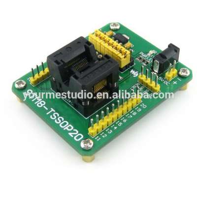 STM8 Programming Adapter IC Test Socket for STM8S STM8L TSSOP20 Package 0.65mm Pitch with SWIM Port