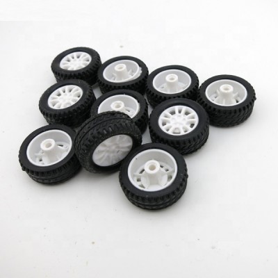 DIY model  parts 20*8*1.9 hollow rubber tires toy wheel