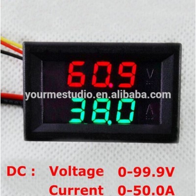 Dual LED Display DC0-100V 0-50A Voltmeter Ammeter