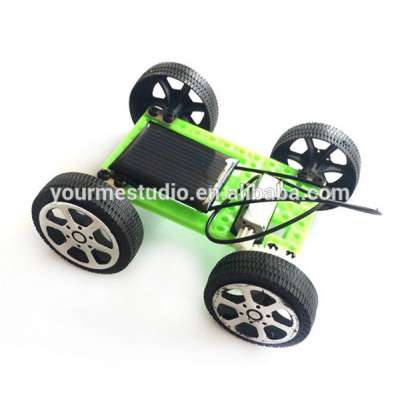 Manual science toys Solar toy car DIY